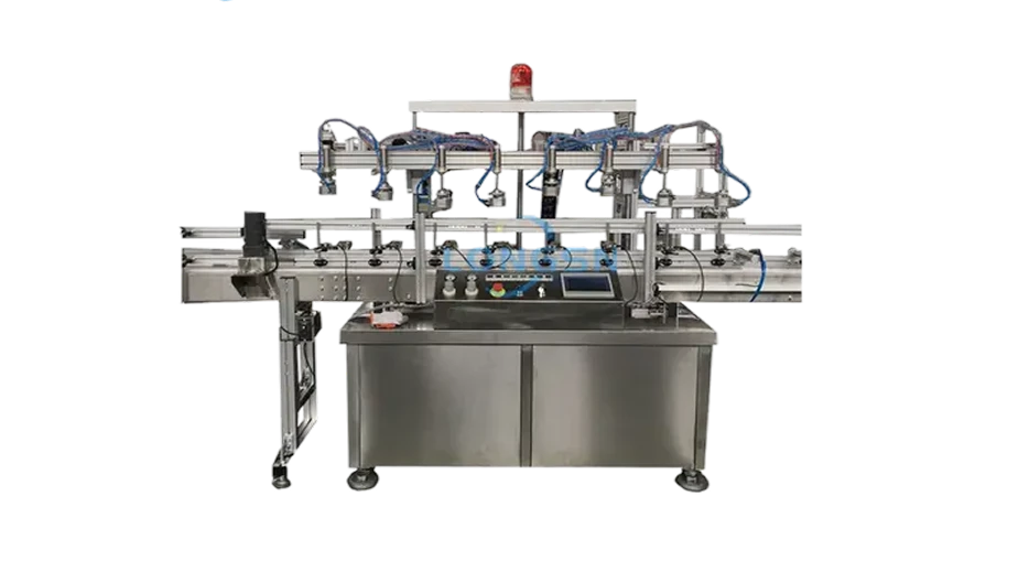 Steel conveyor belt checkout counter by LONGSN